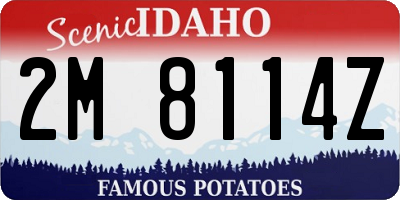 ID license plate 2M8114Z