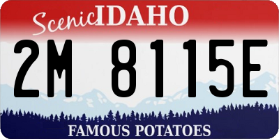 ID license plate 2M8115E
