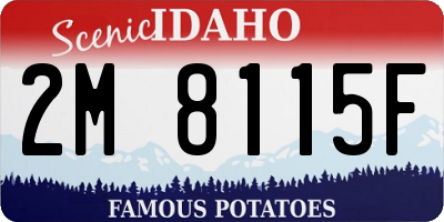 ID license plate 2M8115F