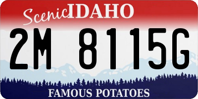 ID license plate 2M8115G