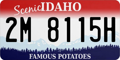 ID license plate 2M8115H