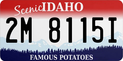 ID license plate 2M8115I
