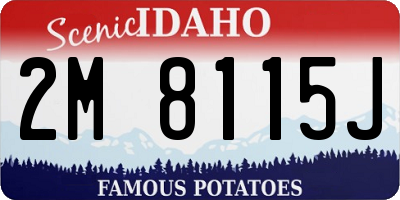 ID license plate 2M8115J