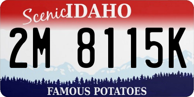 ID license plate 2M8115K