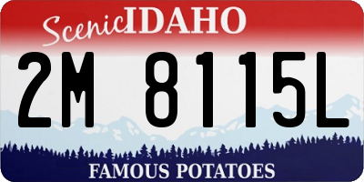 ID license plate 2M8115L