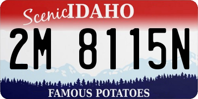 ID license plate 2M8115N
