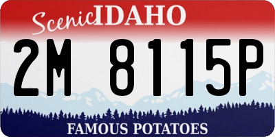 ID license plate 2M8115P