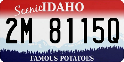 ID license plate 2M8115Q