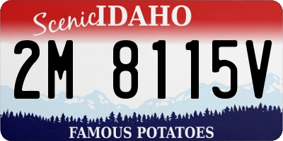 ID license plate 2M8115V