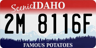 ID license plate 2M8116F