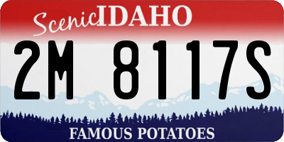ID license plate 2M8117S