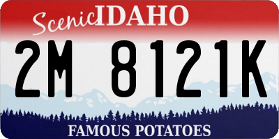ID license plate 2M8121K