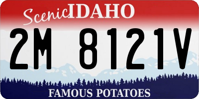 ID license plate 2M8121V