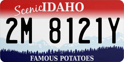 ID license plate 2M8121Y