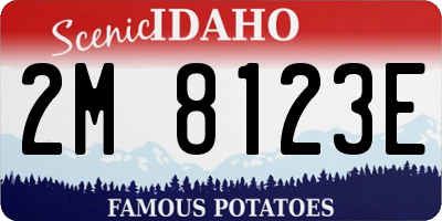 ID license plate 2M8123E