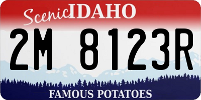 ID license plate 2M8123R