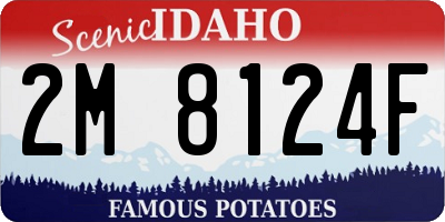 ID license plate 2M8124F