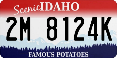 ID license plate 2M8124K