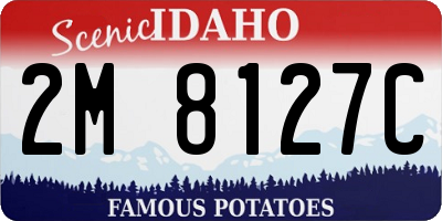 ID license plate 2M8127C