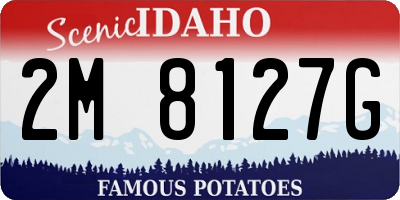 ID license plate 2M8127G