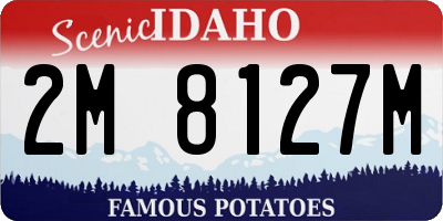 ID license plate 2M8127M