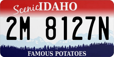 ID license plate 2M8127N
