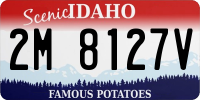 ID license plate 2M8127V