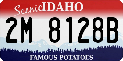 ID license plate 2M8128B