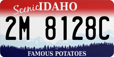 ID license plate 2M8128C