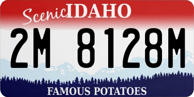 ID license plate 2M8128M