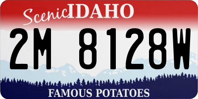ID license plate 2M8128W