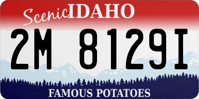 ID license plate 2M8129I