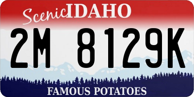 ID license plate 2M8129K