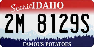 ID license plate 2M8129S