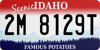ID license plate 2M8129T