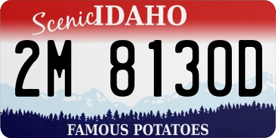 ID license plate 2M8130D