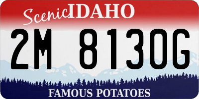 ID license plate 2M8130G