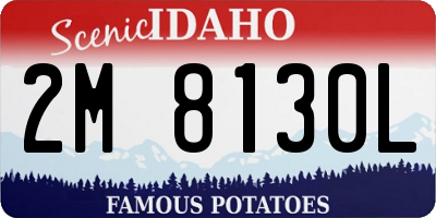 ID license plate 2M8130L