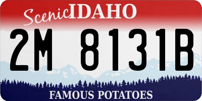 ID license plate 2M8131B