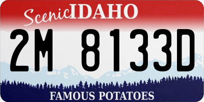 ID license plate 2M8133D