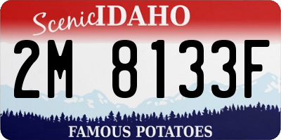 ID license plate 2M8133F