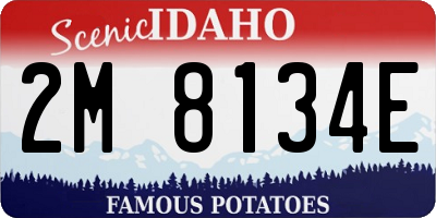 ID license plate 2M8134E