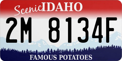 ID license plate 2M8134F