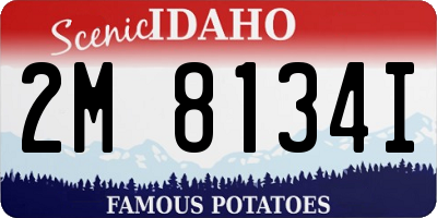 ID license plate 2M8134I