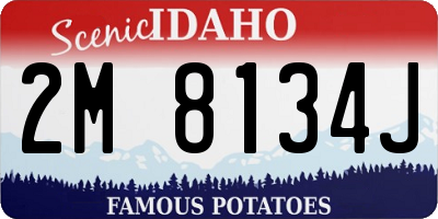 ID license plate 2M8134J