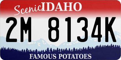 ID license plate 2M8134K