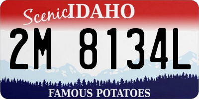 ID license plate 2M8134L