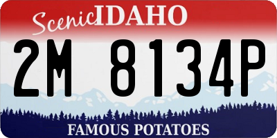 ID license plate 2M8134P