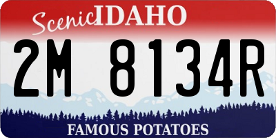 ID license plate 2M8134R