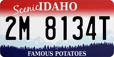 ID license plate 2M8134T